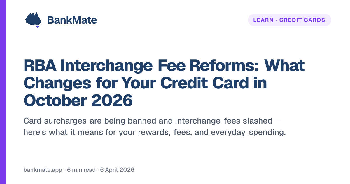 RBA Interchange Fee Reforms: What Changes for Your Credit Card in ...